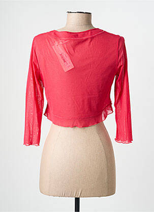 Boléro col rond rouge EVALINKA femme