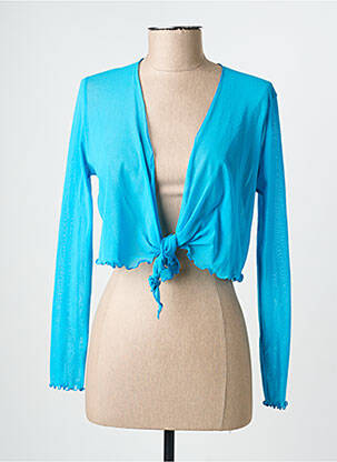 Boléro légère et transparente bleu EVALINKA femme