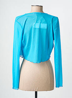 Boléro légère et transparente bleu EVALINKA femme