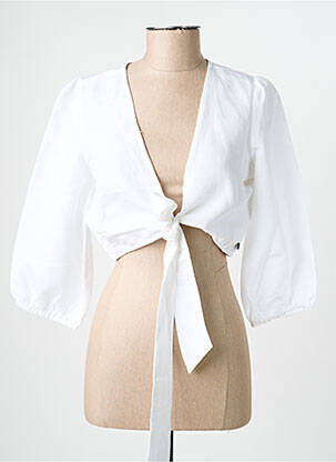 Boléro fermeture liens à nouer blanc SURKANA femme