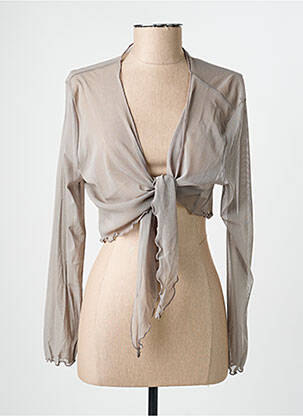 Boléro légère et transparente gris EVALINKA femme