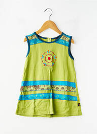 Robe mi-longue sans manche sans manche vert GOA fille
