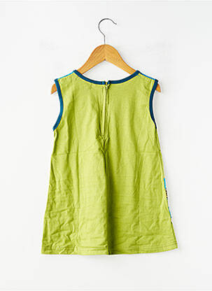 Robe mi-longue sans manche sans manche vert GOA fille