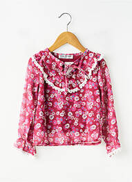 Blouse manches longues manches longues rose MINI MIGNON fille