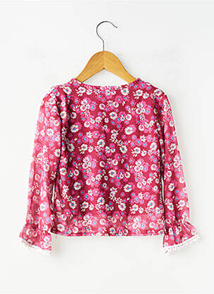 Blouse coupe fluide manches longues rose MINI MIGNON fille