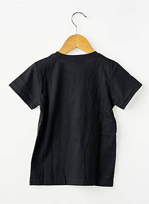 T-shirt coupe droite manches courtes noir TINA FASHION garçon