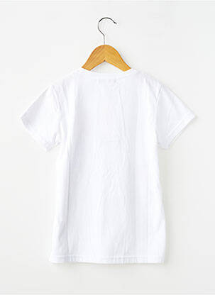 T-shirt coupe droite manches courtes blanc TINA FASHION garçon