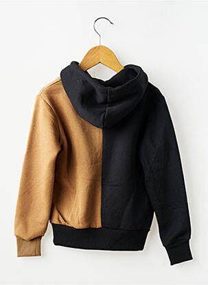 Sweat-shirt à capuche poches manches longues noir SQUARED & CUBED garçon