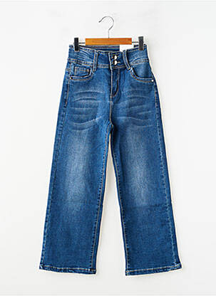 Jeans coupe droite poches bleu FREE STAR fille