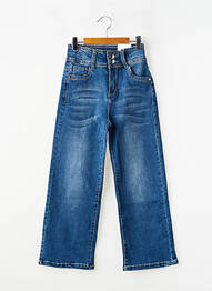 Jeans coupe droite poches bleu FREE STAR fille