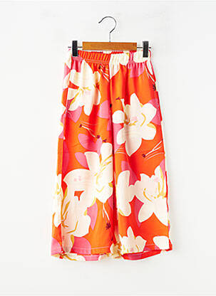Pantalon droit poches taille élastique rouge LOLILOL fille