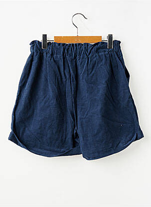 Short poches taille élastique bleu MINI MIGNON fille