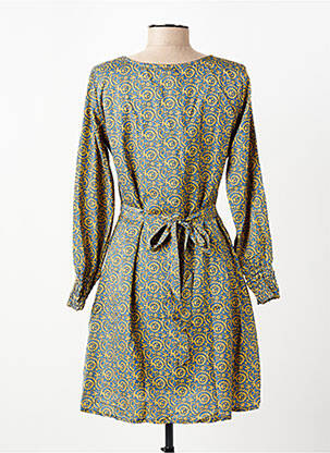 Robe courte manches longues manches longues bleu ALLER SIMPLEMENT femme