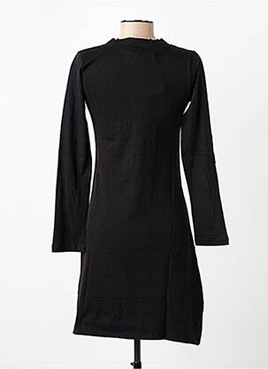 Robe courte manches longues manches longues noir IPANIMA femme