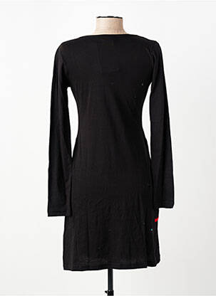 Robe courte manches longues manches longues noir IPANIMA femme