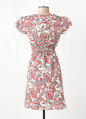 Robe courte manches courtes manches courtes rouge ALLER SIMPLEMENT femme