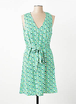 Robe mi-longue sans manche sans manche vert AKOZ DE TOI femme