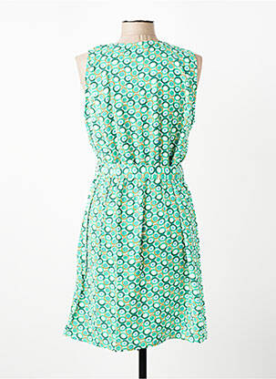 Robe mi-longue sans manche sans manche vert AKOZ DE TOI femme