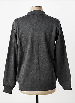 Pull stretch manches longues gris BERAC homme