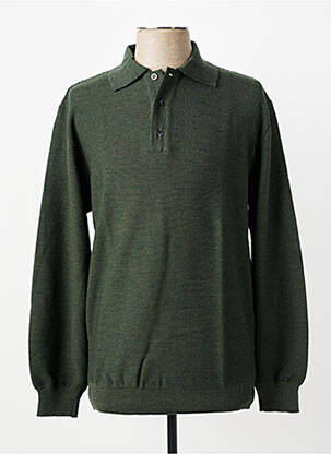 Pull stretch manches longues vert BERAC homme