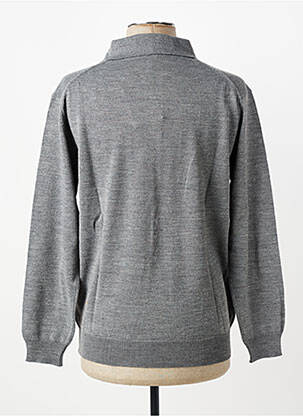 Pull stretch manches longues gris BERAC homme