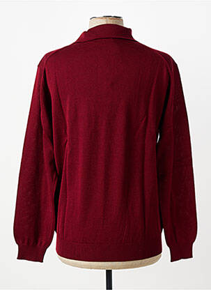 Pull stretch manches longues rouge BERAC homme