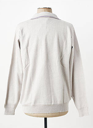 Pull stretch manches longues gris BERAC homme