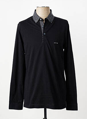 Polo manches longues manches longues noir MISE AU GREEN homme