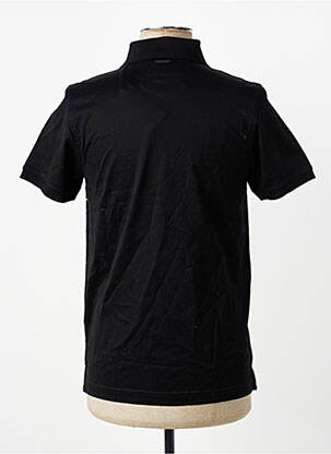Polo tissage jersey manches courtes noir IZAC homme