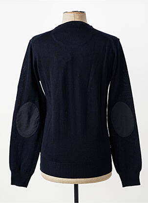 Pull col v manches longues bleu IZAC homme