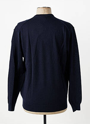 Pull col v manches longues bleu BERAC homme