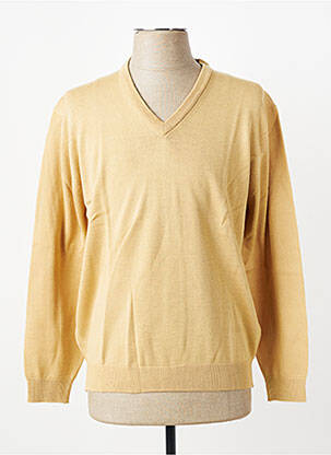 Pull col v manches longues beige BERAC homme