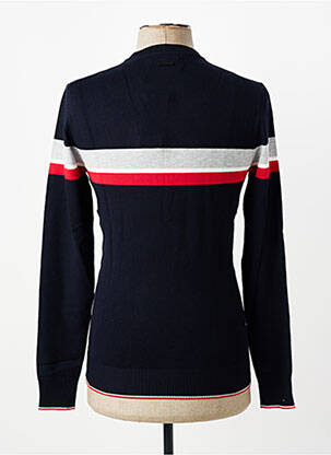 Pull stretch manches longues bleu IZAC homme