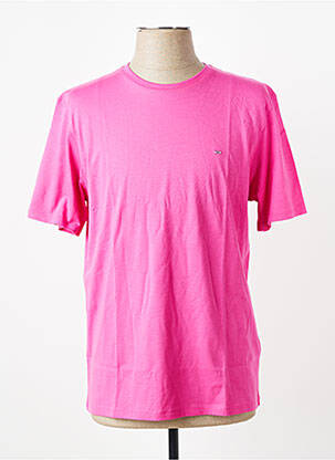 T-shirt broderie manches courtes rose EDEN PARK homme