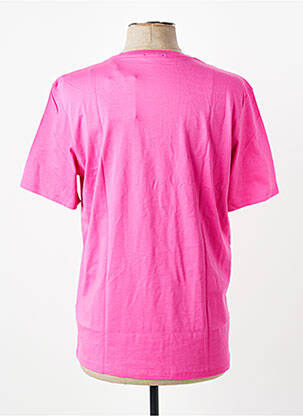 T-shirt broderie manches courtes rose EDEN PARK homme