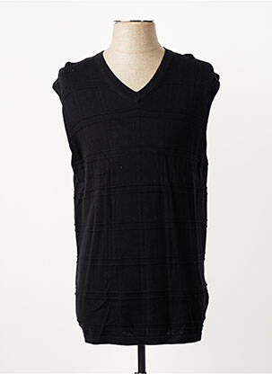 Pull col v sans manche noir MEXX homme