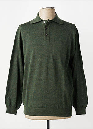 Pull stretch manches longues vert BERAC homme