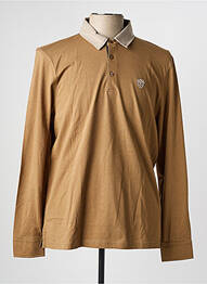 Polo manches longues manches longues beige IZAC homme