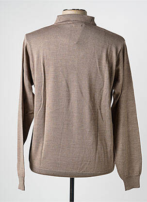 Pull stretch manches longues marron BANDE ORIGINALE homme
