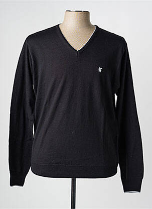 Pull col v manches longues noir BANDE ORIGINALE femme