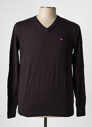 Pull col v manches longues noir TOM TAILOR homme