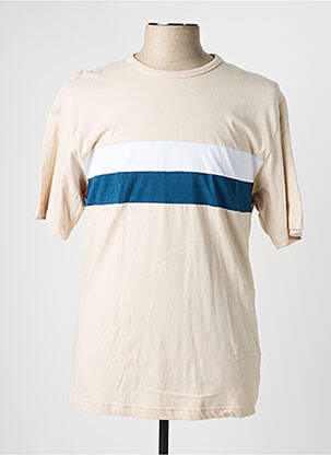 T-shirt stretch manches courtes beige EMINENCE homme