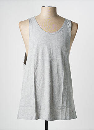 Débardeur tissage chiné sans manche gris TOMMY HILFIGER homme