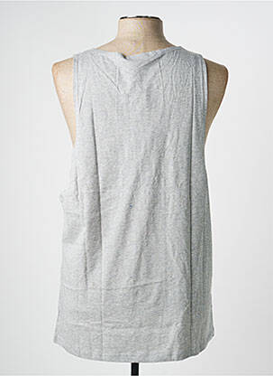 Débardeur tissage chiné sans manche gris TOMMY HILFIGER homme