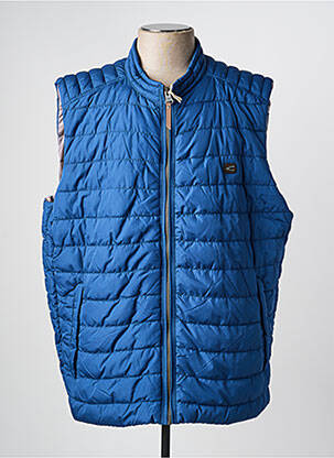 Doudoune tissage imperméable sans capuche bleu CAMEL ACTIVE homme