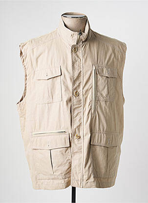 Gilet sans manche doublure beige BENNY LES HOMMES homme