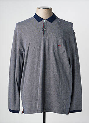 Polo manches longues manches longues bleu DARIO BELTRAN homme