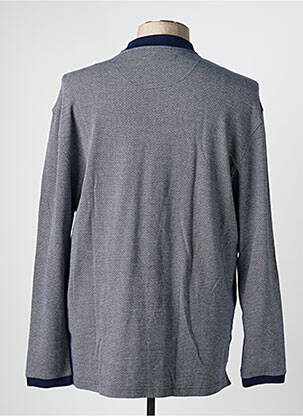 Polo manches longues manches longues bleu DARIO BELTRAN homme