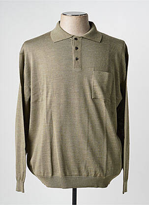 Pull stretch manches longues vert BERAC homme