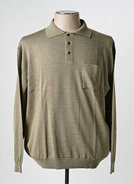 Pull stretch manches longues vert BERAC homme